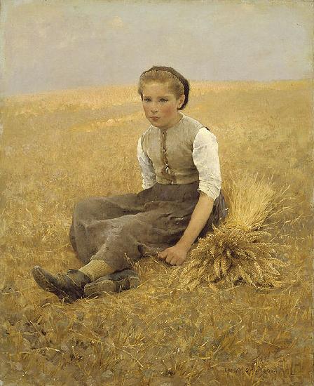 Hugo Salmson The Little Gleaner oil painting image